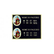 Placa com Foto 2 Molduras